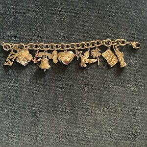 Sterling silver charm bracelet